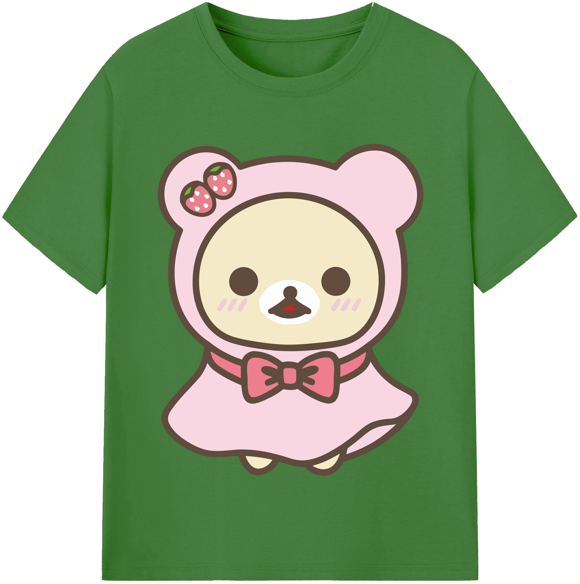 （画像用） リラックマ リラックマ キイロイトリ Rilakkuma Korilakkuma Kiiroitori レディースカジュアルプリントTシャツ（綿100％）